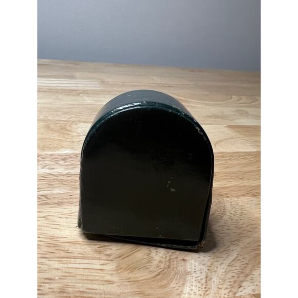 Vintage Bucherer Travel Alarm Clock in Green Leather Case by Swiss Untested JL - Picture 3 of 10